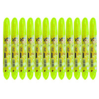 真彩（TrueColor）香味荧光笔斧型笔头4525黄色(12支装)