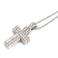 禾场 奥地利进口水晶 十字架 满钻气质项链