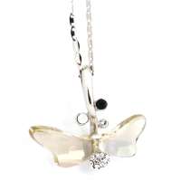 禾场 奥地利进口水晶 蝴蝶之梦项链