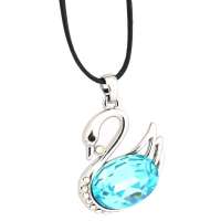 禾场 奥地利进口水晶 天鹅 高档奢华项链