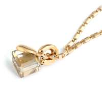 禾场 奥地利进口水晶 真我风采 正方体浅黄色水晶项链