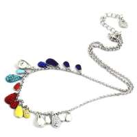 禾场 奥地利进口水晶 彩虹恋 高贵时尚水晶项链