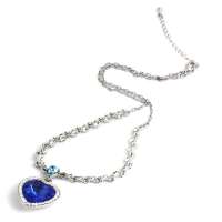 禾场 奥地利进口水晶 海洋之心优雅奢华项链