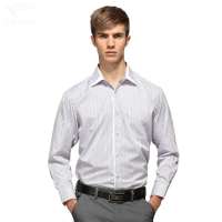 HODO红豆相思鸟男装男士直筒淡雅格子正装衬衫HDXC13113(R25红格40)