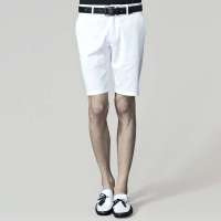 GXG 男士时尚商务休闲白色短裤22222319(白色/M)