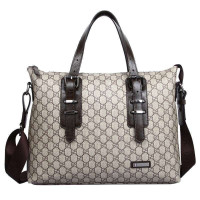 萨兰丹迪Saron Dandee 男士横款手提休闲包SD026-2米白