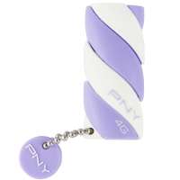 PNY优盘糖果盘4G(紫色白色相间)