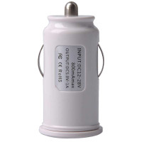 倍思(BASEUS)超短USB车充带苹果充电线(白色)