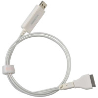 倍思(BASEUS)Micro USB+苹果30pin接口发光数据线(白蓝色)