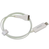 倍思(BASEUS)Micro USB+苹果30pin接口发光数据线(白绿色)