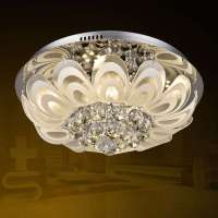 翰源LED水晶灯 LED吸顶灯客厅卧室25W超亮 HXD501