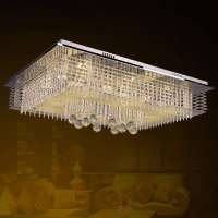 翰源LED水晶灯 现代LED吸顶灯 餐厅客厅45W超亮 HXD508
