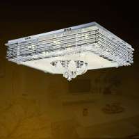 翰源LED水晶灯 现代LED吸顶灯 客厅卧室45W超亮 HXD529