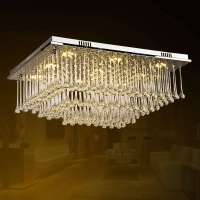 翰源LED水晶灯 现代LED吸顶灯 餐厅客厅45W超亮 HXD528