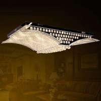 翰源LED水晶灯 现代LED吸顶灯 客厅卧室75W超亮 HXD512