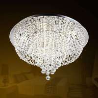 翰源LED水晶灯 现代LED吸顶灯 客厅卧室30W超亮 HXD534