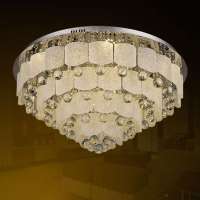 翰源LED水晶灯 现代LED吸顶灯 客厅卧室65W超亮 HXD519