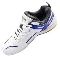 ADIBO艾迪宝 羽毛球运动鞋 S 106-06 白/蓝 43码  舒适 耐磨防滑 透气 减震