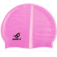 黑貂 SABLE 原装正品 硅胶泳帽 矽胶游泳帽 立体设计 弹性好 保护头发  粉红色
