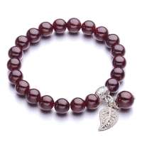 BOFIEER宝菲尔天然石榴石手链8mm( 活血美容养颜)ES0119