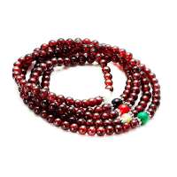 BOFIEER宝菲尔天然AAA级酒红石榴石长款多层五行开运百搭手链约5MM 可绕五圈(附鉴定证书)(ES0158)