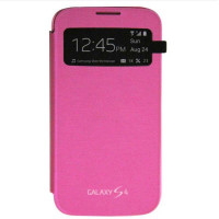 三星(SAMSUNG)原厂炫彩智能保护套S4 i9500(粉)