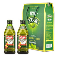 星牌(Star) 特级初榨橄榄油 500ml*2地中海甘露礼盒(西班牙)