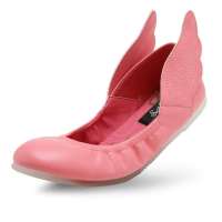 SELFTREND涉趣独家阿狸系列时尚潮流阿狸舞鞋翅膀鞋平跟单鞋W31048红色38码