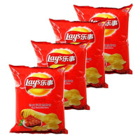 乐事 薯片烧烤味75g*4