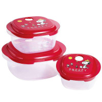 SNOOPY史努比悠闲微波三入保鲜盒SP-3313