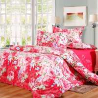 凯诗风尚迷幻花香高支高密全棉斜纹印花双人床品四件套