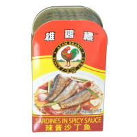 雄鸡标辣酱沙丁鱼120g