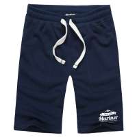 诠渡良品潮流休闲裤舒适男短裤个性印花中裤卫裤男30607(藏青色/XXL)