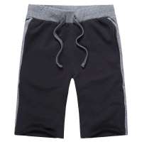 诠渡良品夏日韩版休闲舒适透气中裤大码短裤卫裤男30613(深咖色/XL)