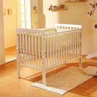 法兰克福婴儿床 环保实木宝宝床