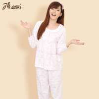 顶瓜瓜/顶呱呱春夏新品全棉爱心雨伞家居服睡衣套装浅粉色印花(165)DJJWC-T3007