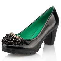 Josiny卓诗尼单鞋高跟131214010黑35