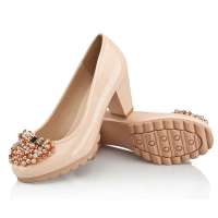 Josiny卓诗尼单鞋高跟131214010杏34