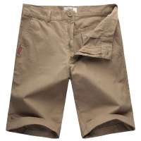 VaLS 男装纯色时尚休闲男士短裤020400003(卡其/31)