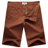 VaLS 男装纯色时尚休闲男士短裤020400003(铁绣红/38)