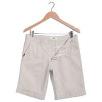 VaLS 男装纯色多口袋男士时尚休闲短裤020400005(象牙白/29)