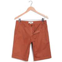 VaLS 男装纯色多口袋男士时尚休闲短裤020400005(铁绣红/34)