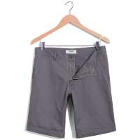 VaLS 男装纯色多口袋男士时尚休闲短裤020400005(铁灰/36)