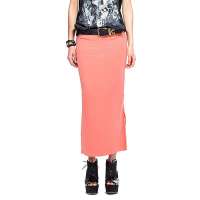 七格格 女装夏季新款时尚开叉包臀长裙子修身半身裙3MP2026X(西瓜红/S)