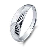 Fedora斐达罗千足银戒指活口车花男女款戒指JBSY999108