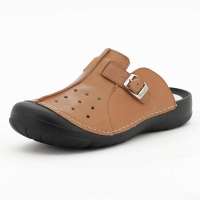 Propet波派洞洞凉皮鞋PM02504浅驼色39