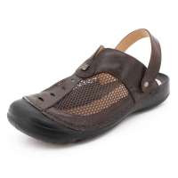 Propet波派休闲沙滩鞋透气男凉鞋PM02512深棕41