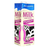 德运部分脱脂牛奶1L