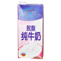 优佳脱脂纯牛奶1L