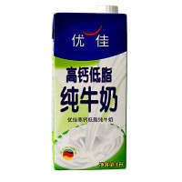 优佳高钙低脂纯牛奶1L